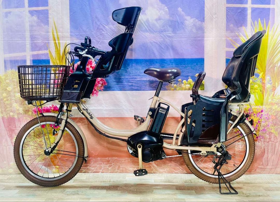 人気モデル！パスバビー12AH⭐️ヤマハ子供乗せ電動自転車Y3277