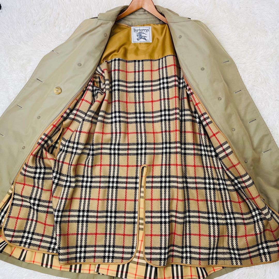 極上美品✨Burberry's トレンチコート XL相当 ロング丈 ライナー付