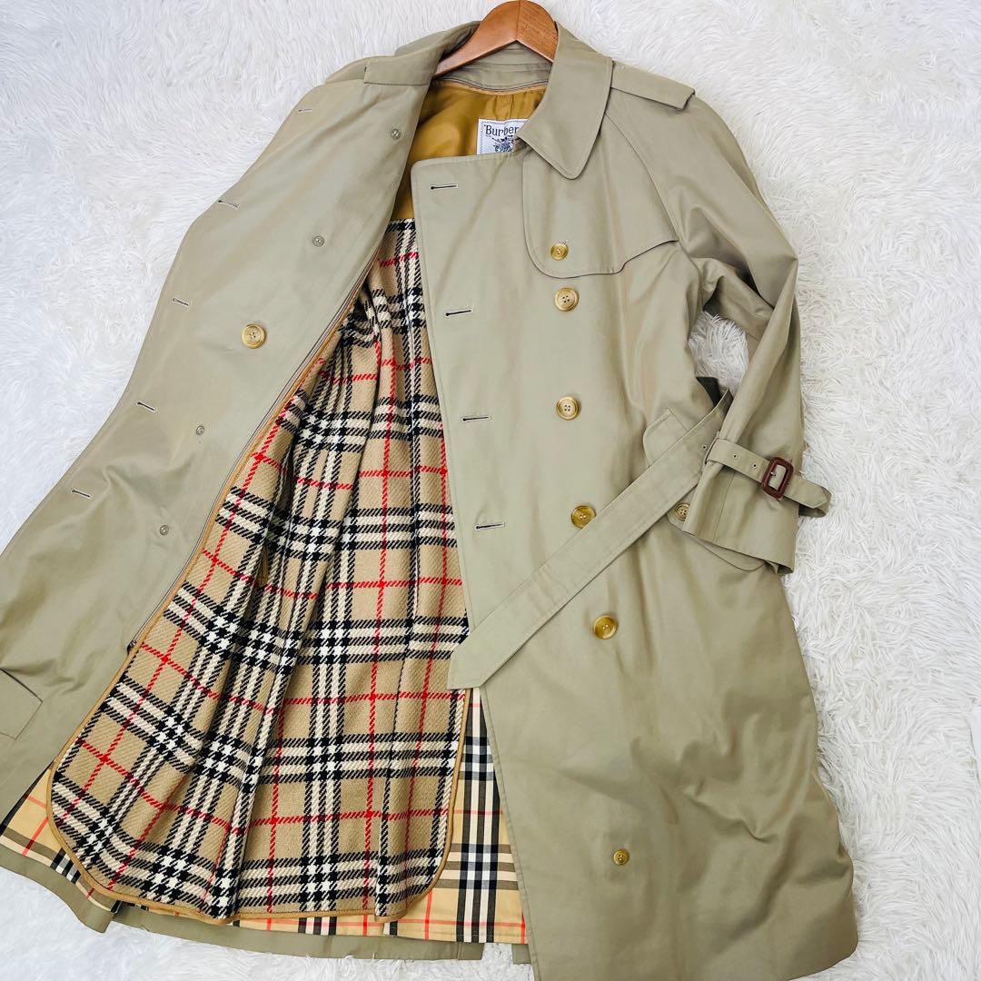 極上美品✨Burberry's トレンチコート XL相当 ロング丈 ライナー付
