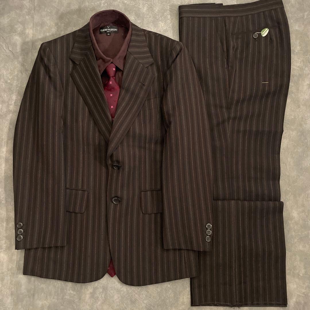 CELINEネクタイ付 日本製ヴィンテージスーツ 成人式 卒業式 セットアップ