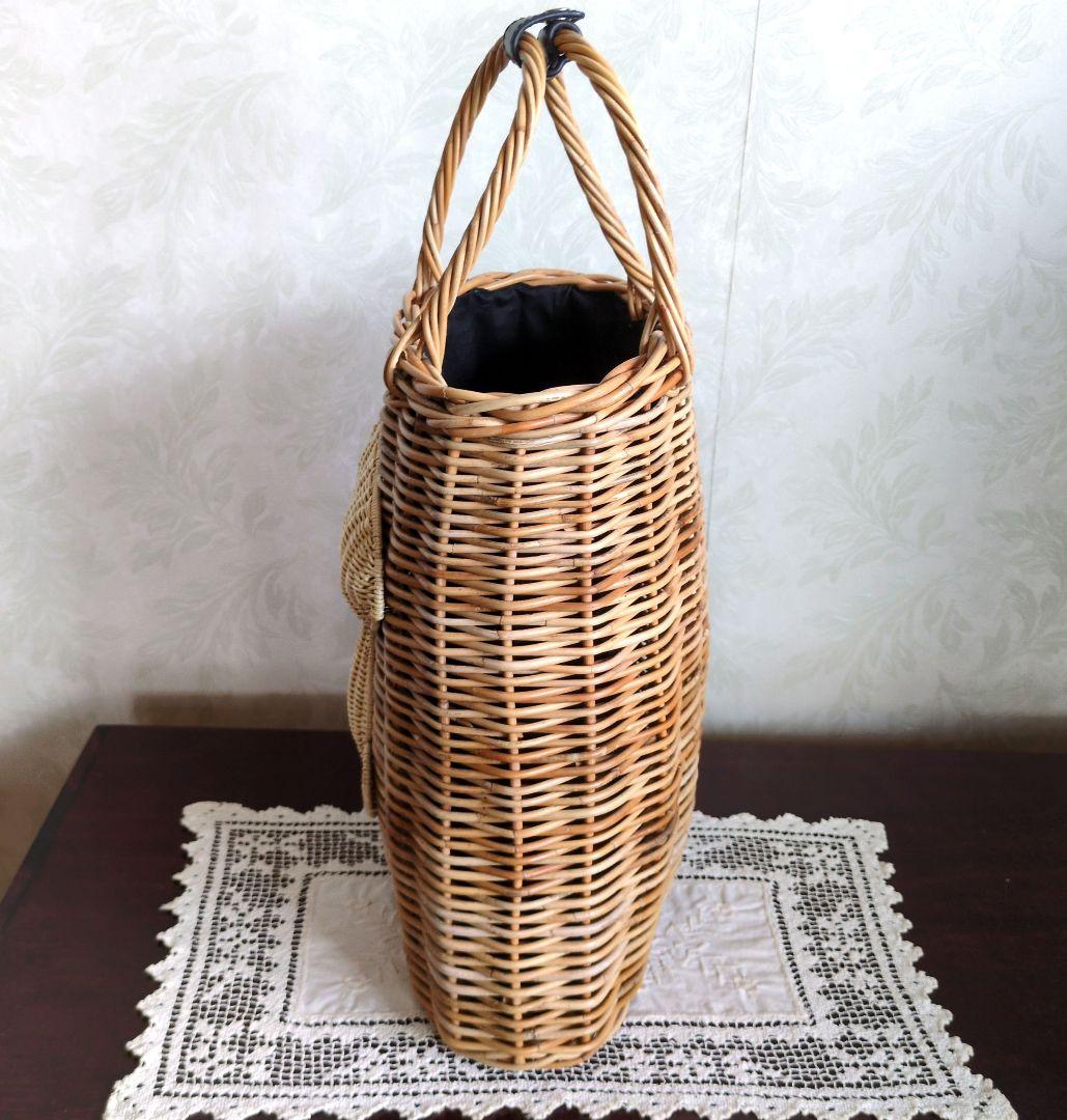 KIS Design PEANUTS SNOOPY　スヌーピー 籐カゴバッグ