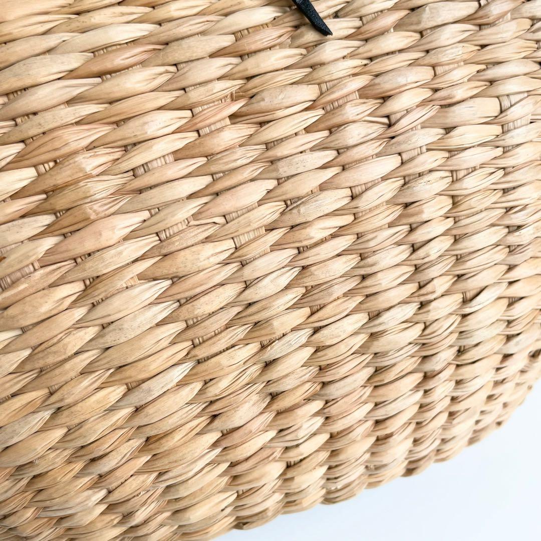 バカンスにぴったり✨ コーチ COACH かごバッグ ハンドバッグ ブラック