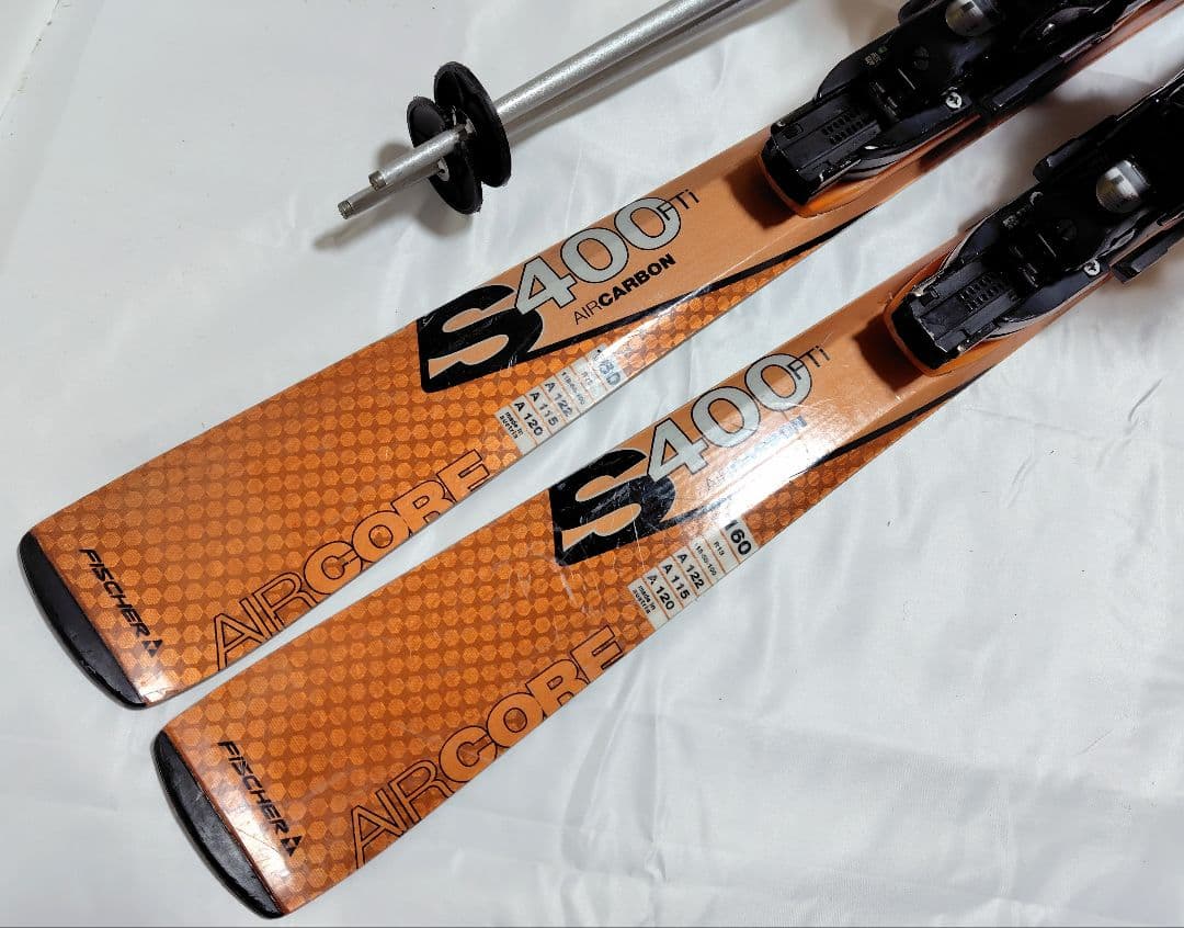 G■スキーセット■板FISCHER160cm■靴HEAD26〜26.5cm
