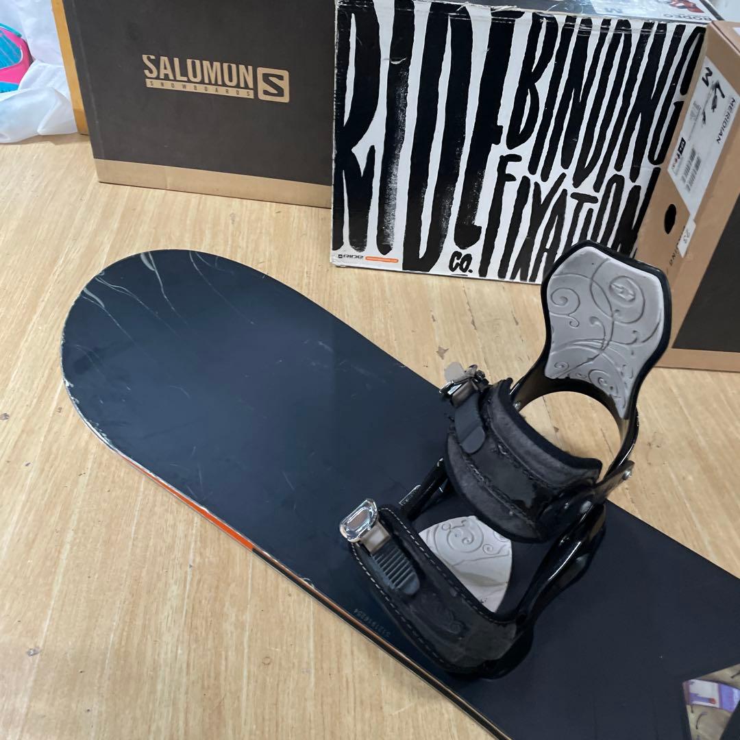 SALOMON×DRAKE　サロモン　ドレイクバインディング付スノーボードセット