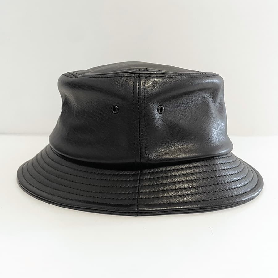 CA4LA カシラ レザーハット バケットハット 本革 黒 バケハ 本皮