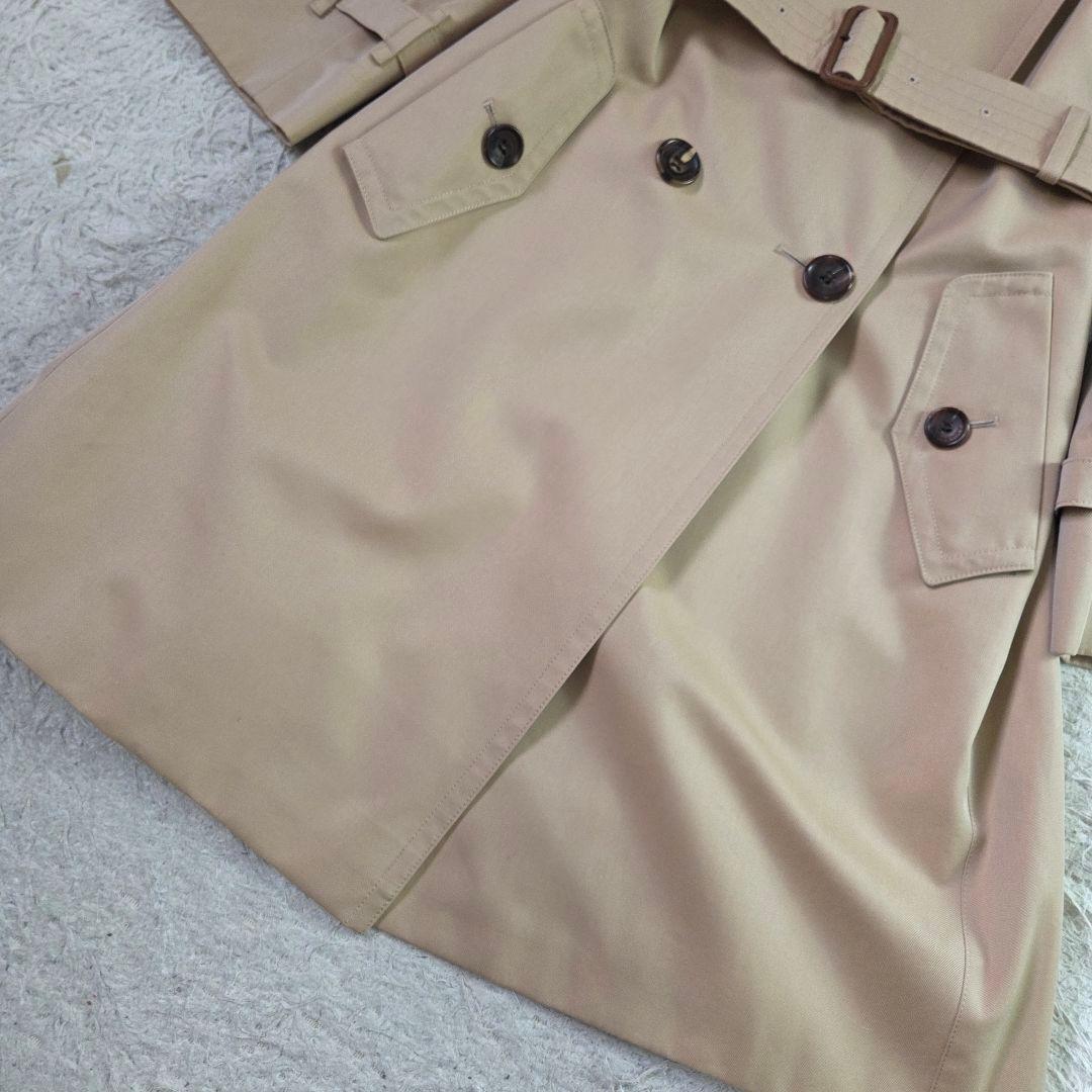 極美品 バーバリー トレンチコート 希少サイズ L ノバチェック ハニーベージュ
