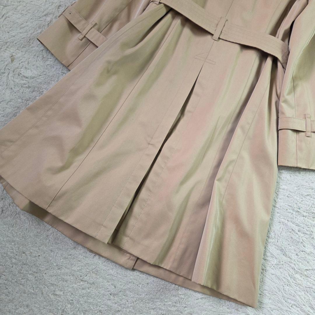 極美品 バーバリー トレンチコート 希少サイズ L ノバチェック ハニーベージュ
