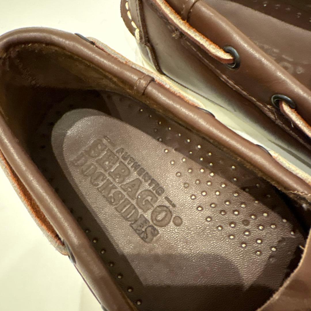 【美品】SEBAGO セバゴ デッキシューズ 茶色 革 27cm
