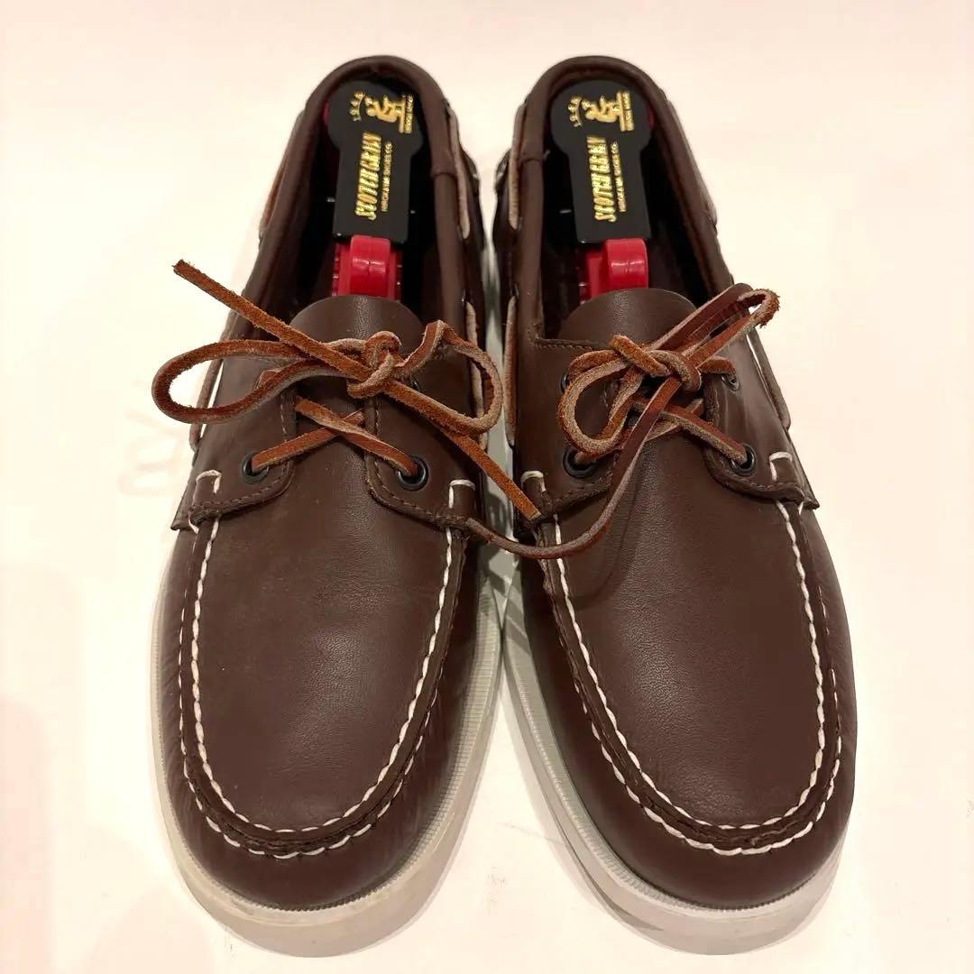 【美品】SEBAGO セバゴ デッキシューズ 茶色 革 27cm