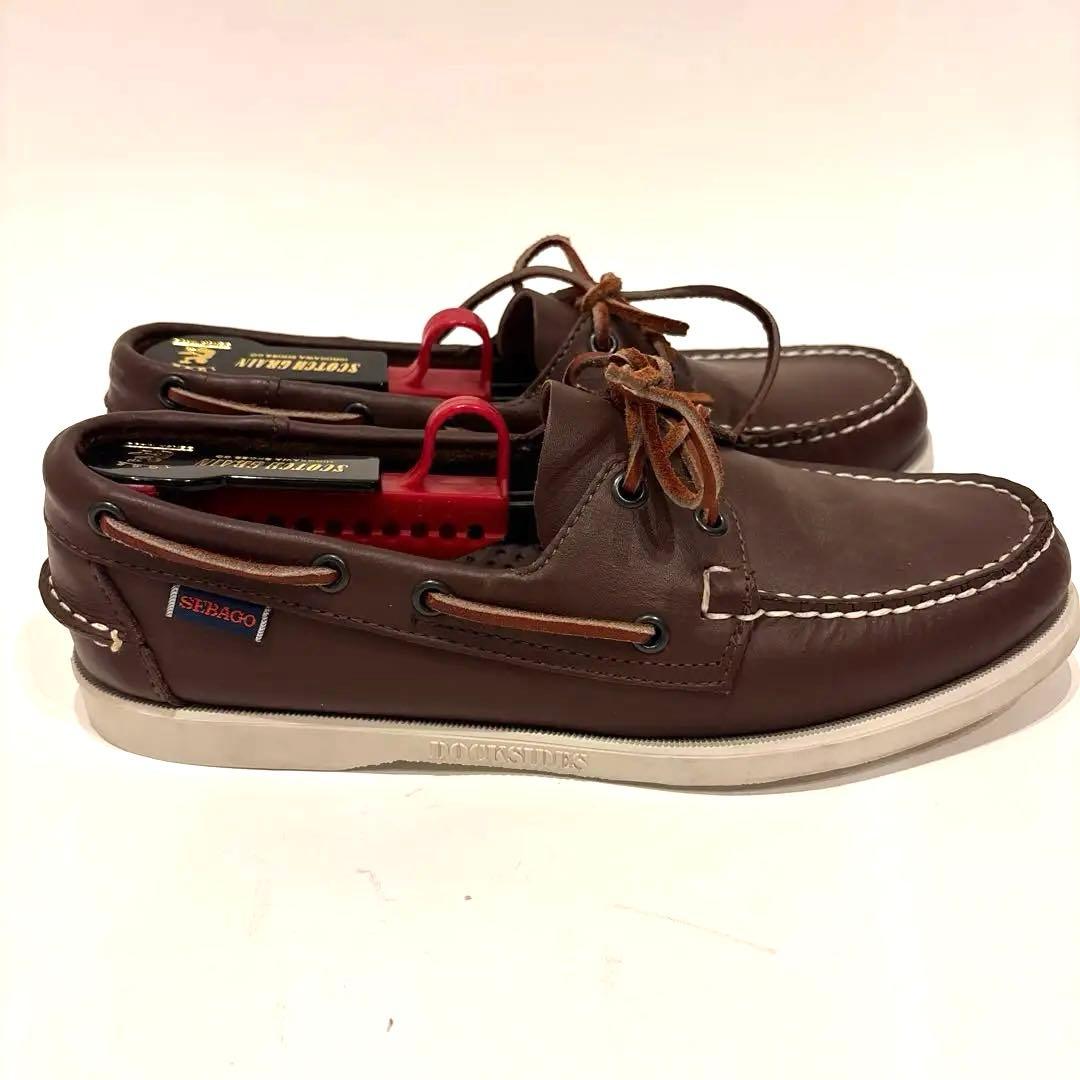 【美品】SEBAGO セバゴ デッキシューズ 茶色 革 27cm