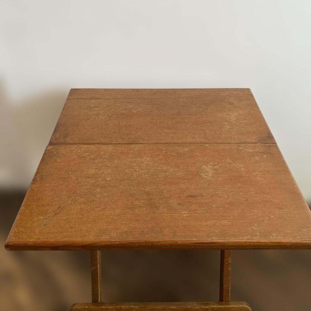 ヴィンテージ フォールディングウッドテーブル キャンプ　アウトドア　USA