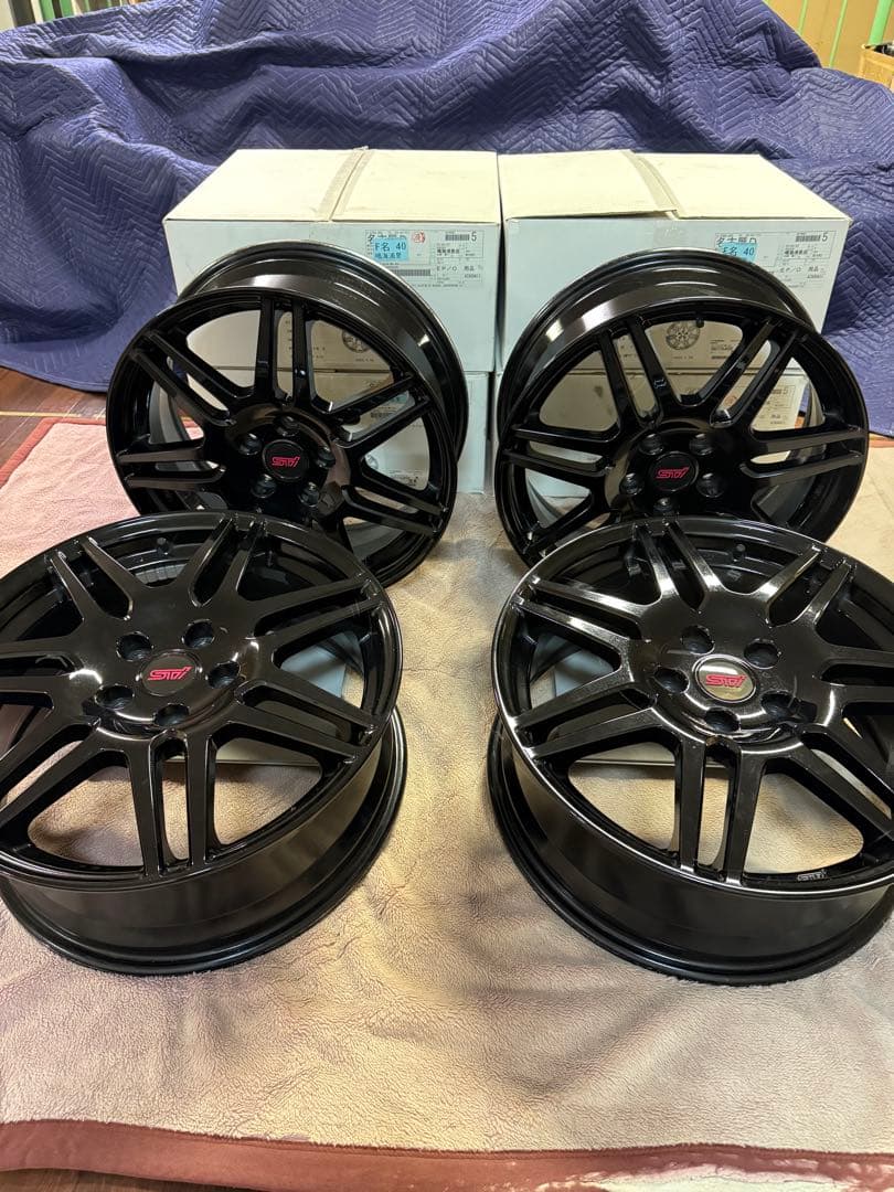 STI アルミホイール　18インチ　ブラック　SG217SJ020 フォレスター