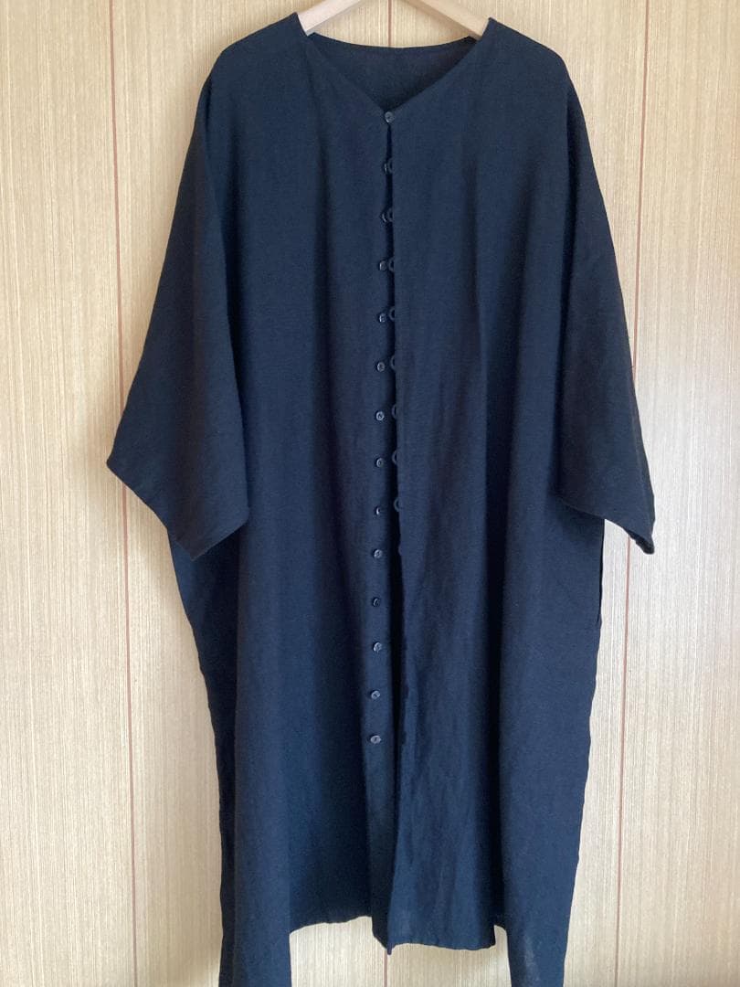 夏物＊ヨーガンレール麻縮み＊ロング羽織りチュニック＊ババグーリ