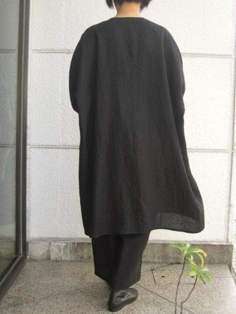 夏物＊ヨーガンレール麻縮み＊ロング羽織りチュニック＊ババグーリ