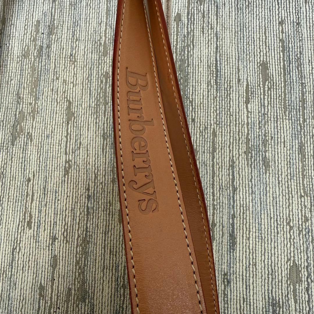 【希少】バーバリー トートバッグ ハンドバッグ PVC レザー