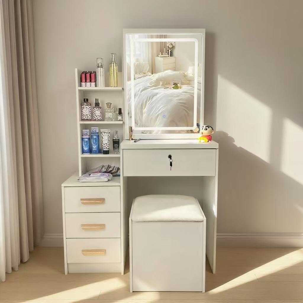 【美品】大容量収納ドレッサー ライト付き 訳あり品 写真をご確認 102-②