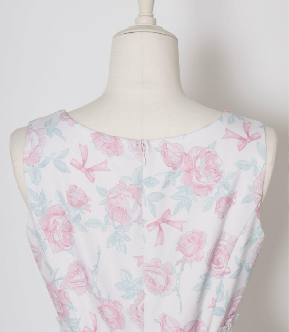 mellfymemory Rosy Floral Angelic ワンピース