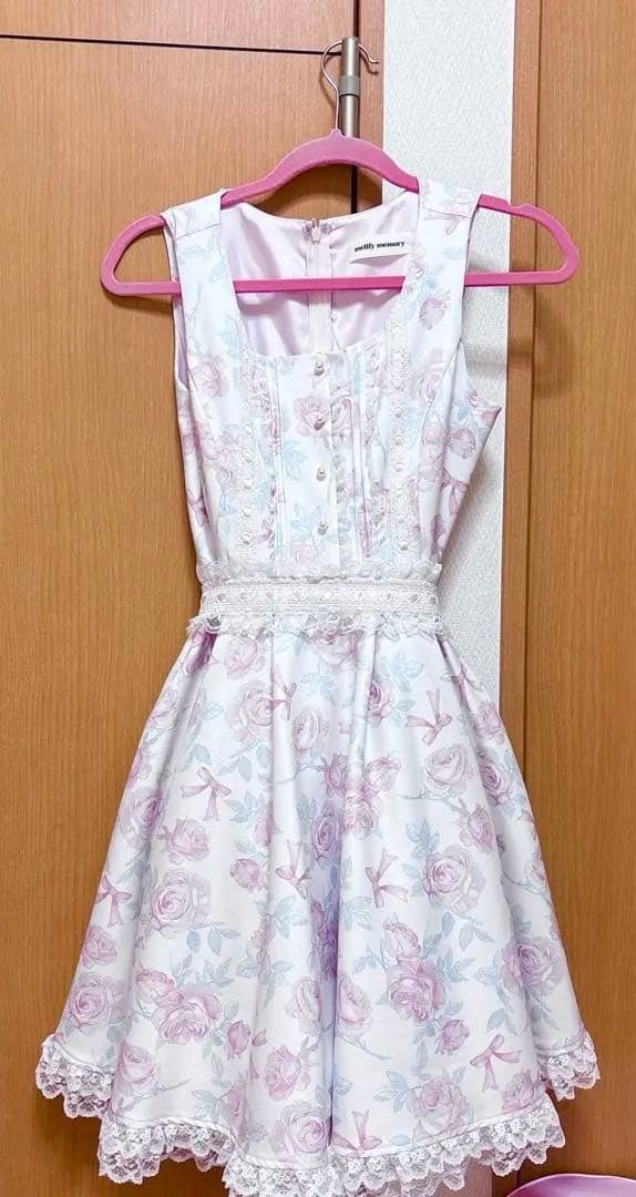 mellfymemory Rosy Floral Angelic ワンピース