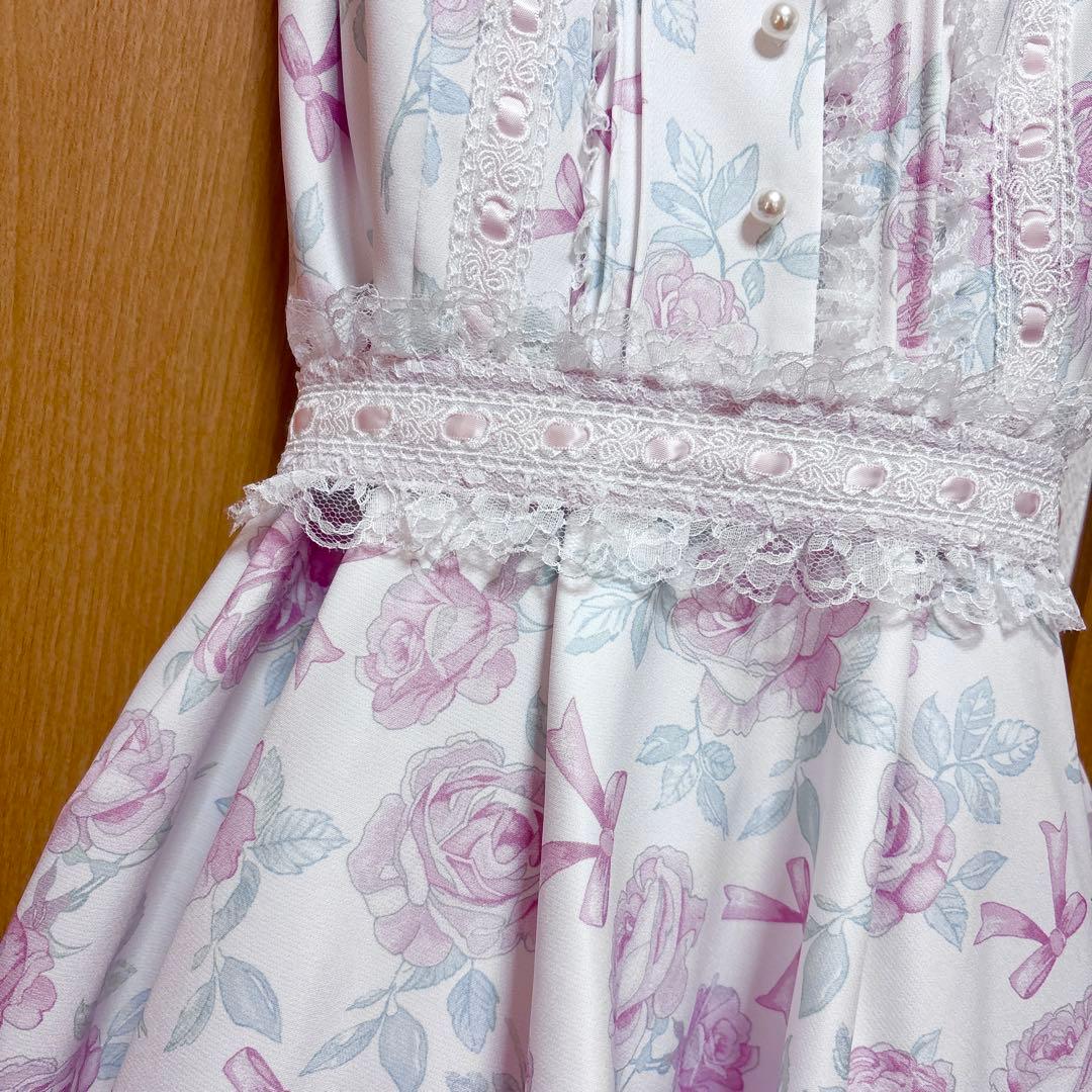 mellfymemory Rosy Floral Angelic ワンピース