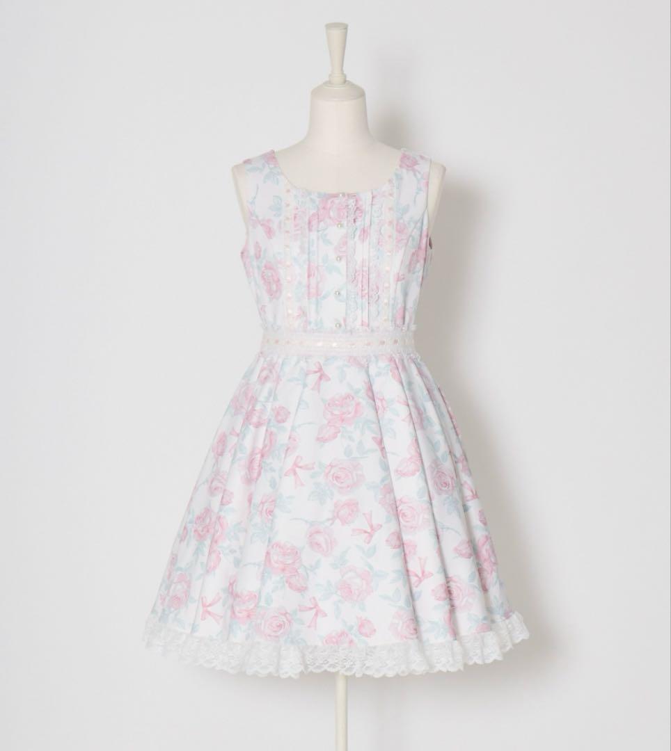 mellfymemory Rosy Floral Angelic ワンピース