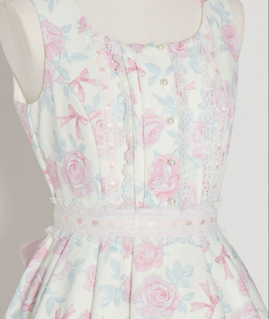 mellfymemory Rosy Floral Angelic ワンピース