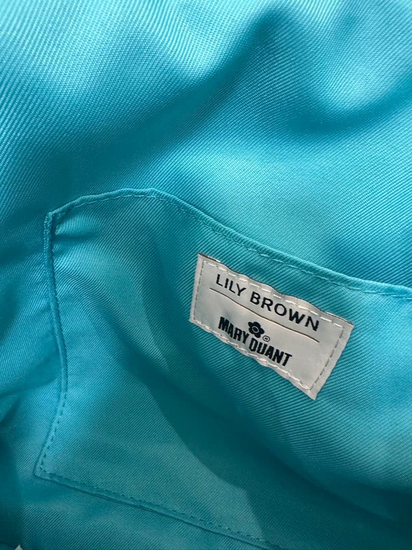 青色 かごバッグ MARY QUANT LILY BROWN
