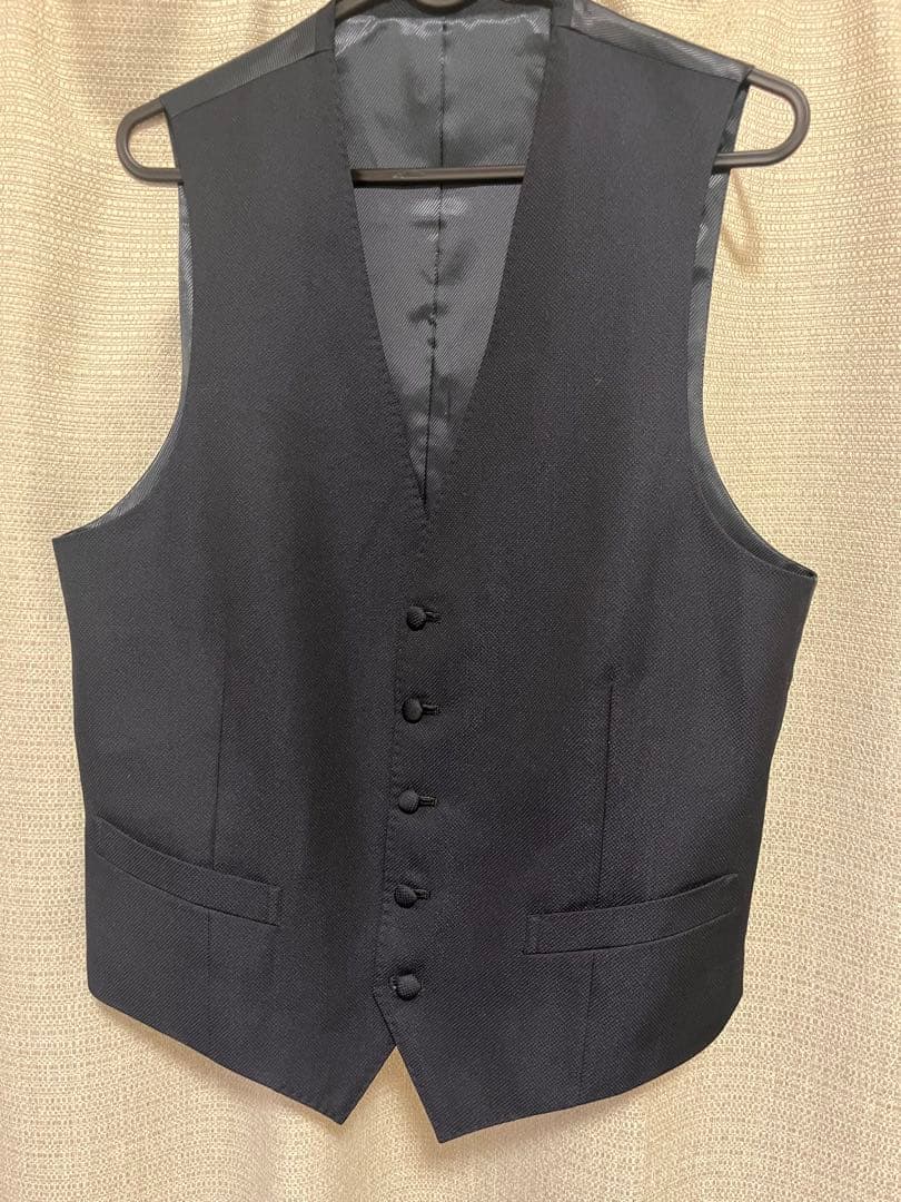 ホワイト ネイビー タキシード セット　Mサイズ