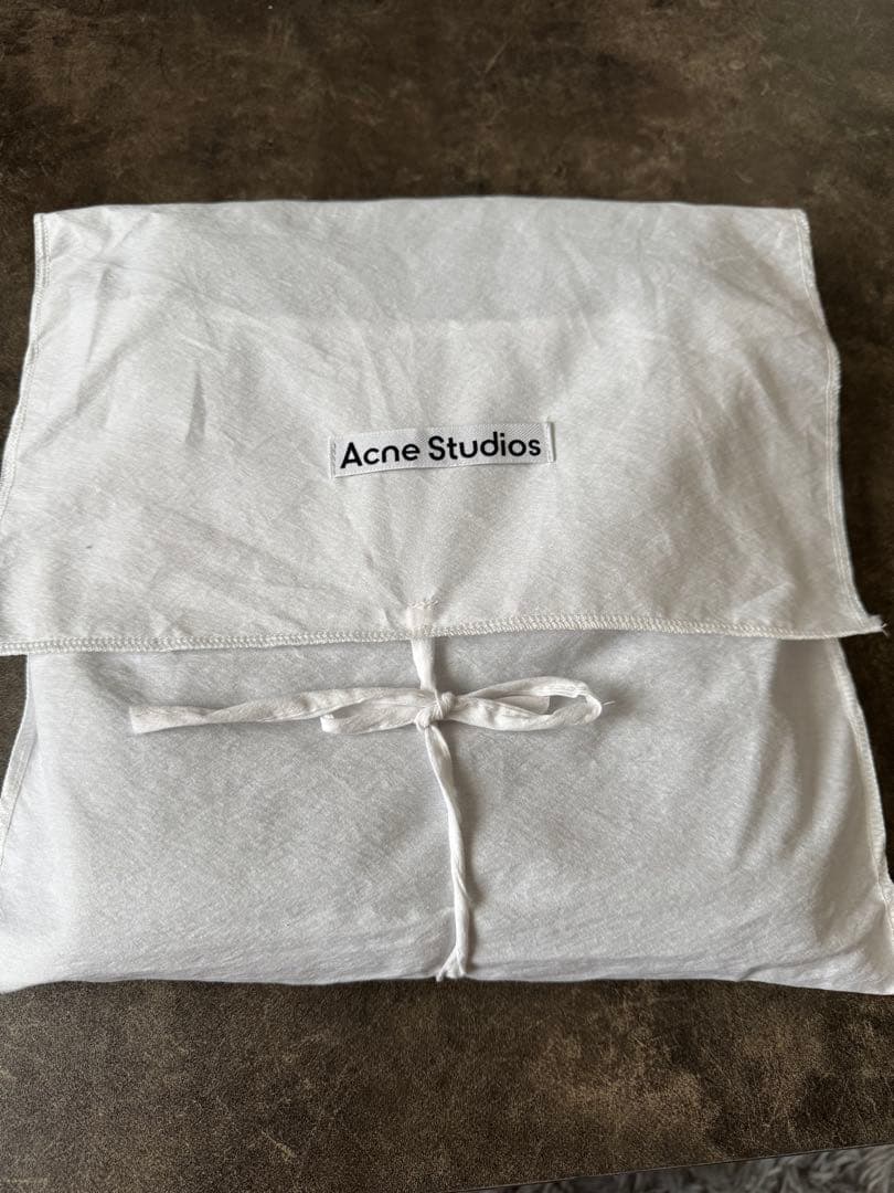 【新品】タグ付きAcne Studios グレー フリンジ マフラー