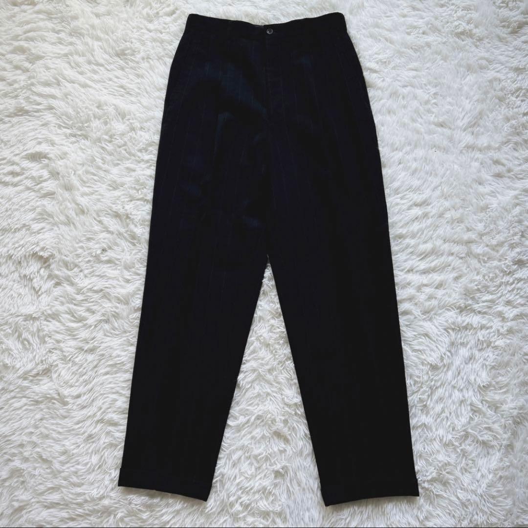 極美品　COMME des GARCONS HOMME ストライプスーツ　黒