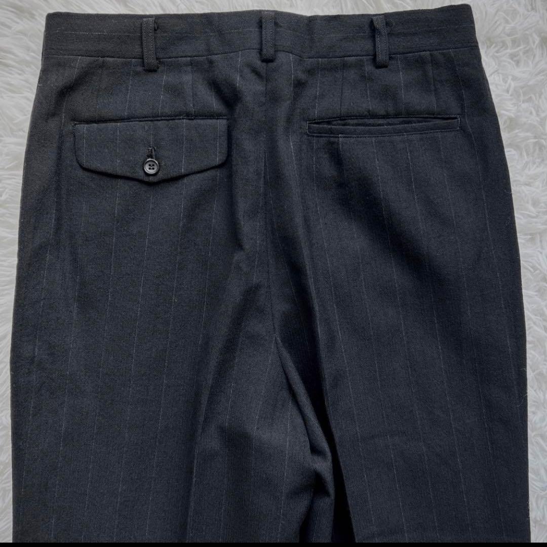 極美品　COMME des GARCONS HOMME ストライプスーツ　黒