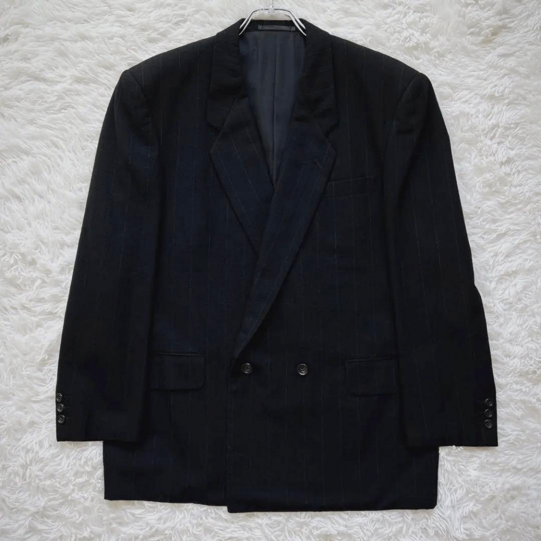 極美品　COMME des GARCONS HOMME ストライプスーツ　黒