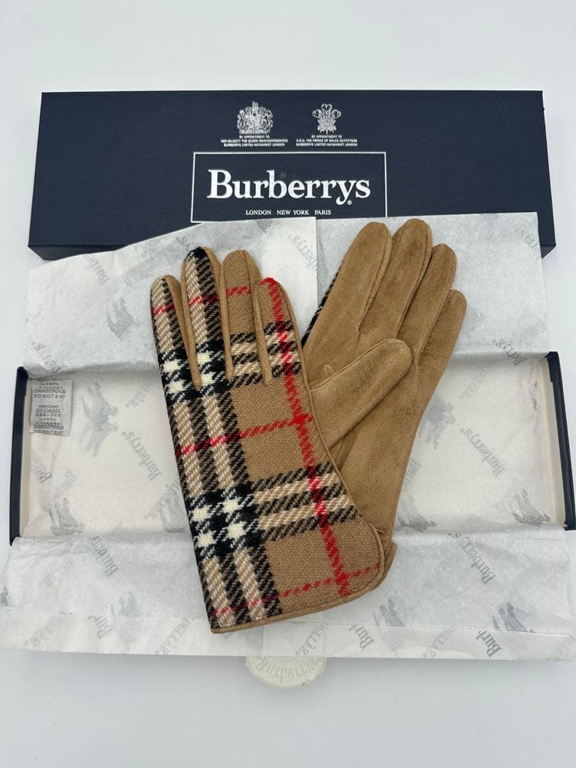 【美品】Burberrys バーバリーズ　チェック柄手袋　新品・未使用品