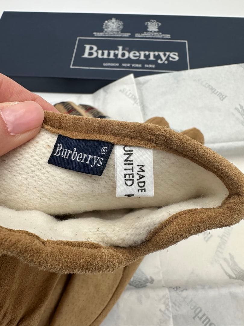 【美品】Burberrys バーバリーズ　チェック柄手袋　新品・未使用品
