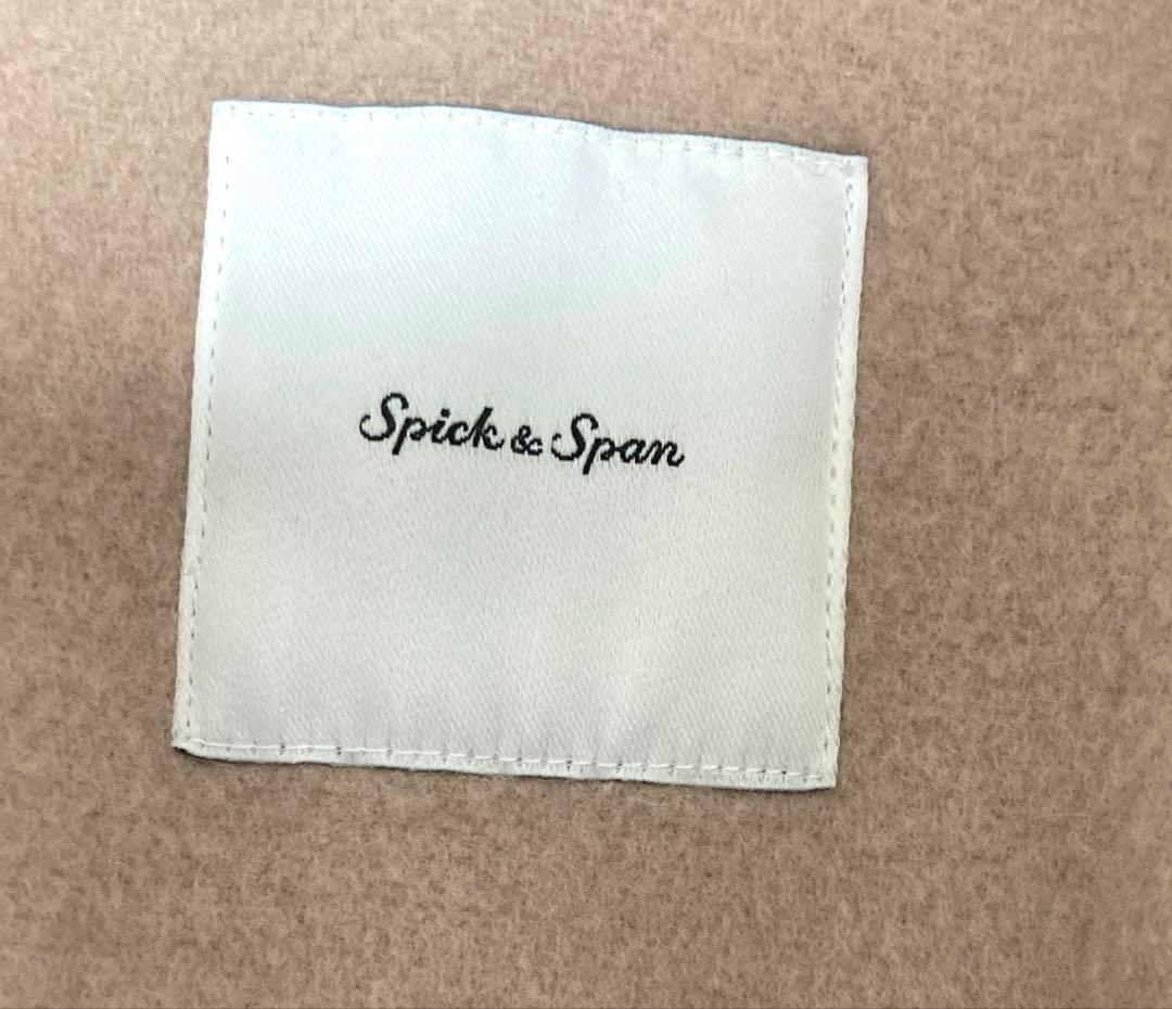 美品　スピックアンドスパン ヴェロアフォールドラペル　ガウン　コート　38