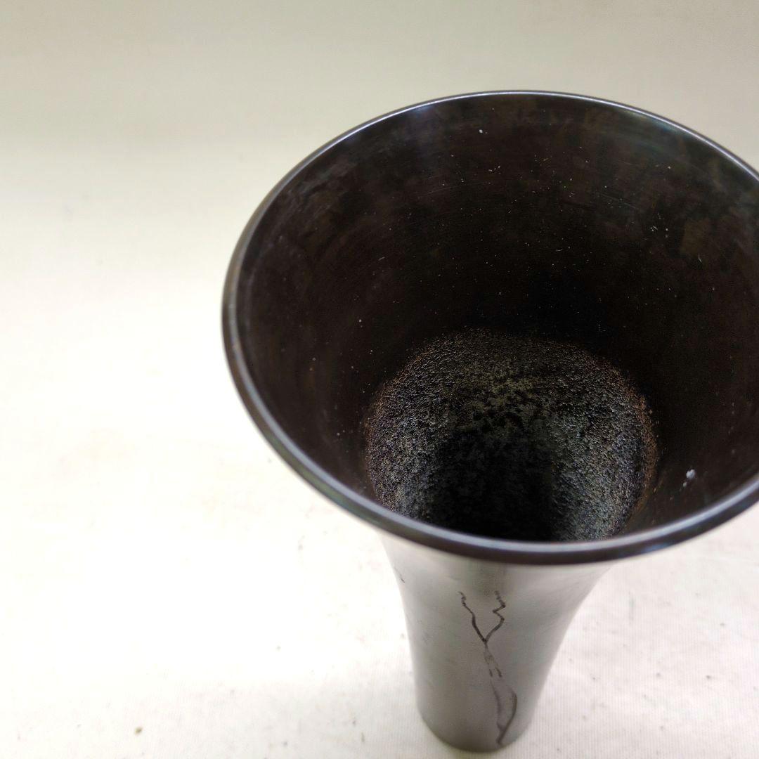 銅製花器　「水仙」　池坊好み　池坊花器