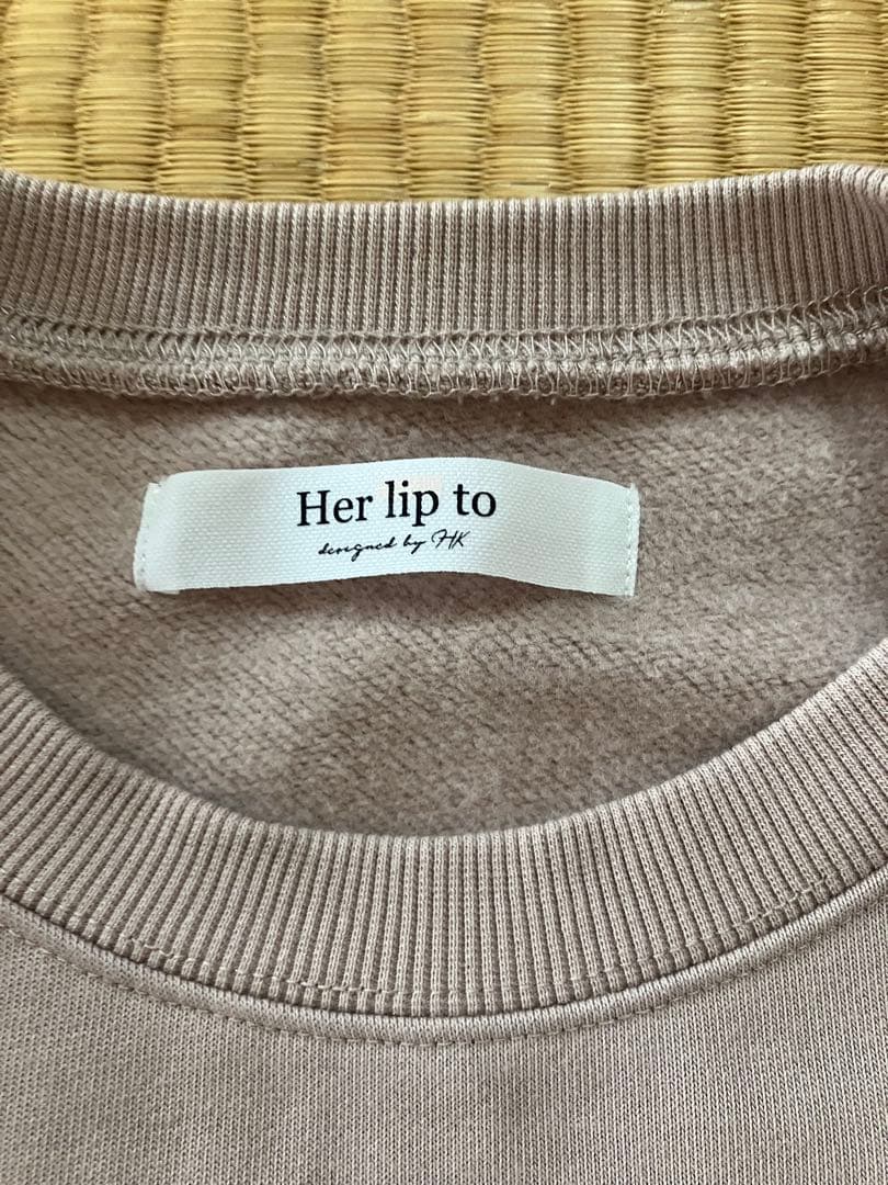 Herlipto ハーリップトゥー　スウェットシャツ　トレーナー