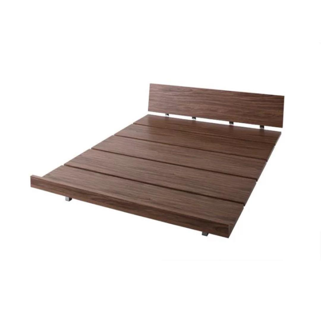 【金額交渉可】ローベッド　ベッドフレーム　クイーン/キングサイズ