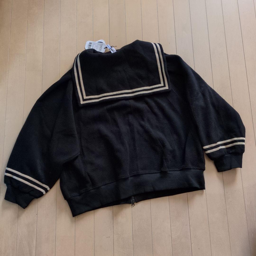 IMAKOKONI セーラー襟 ブラック フリース　ジャケット XL