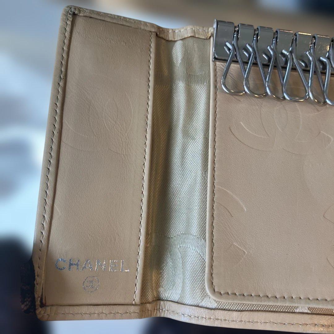 ［正規品］美品　CHANEL カンボン　キーケース　　シリアルシール付き