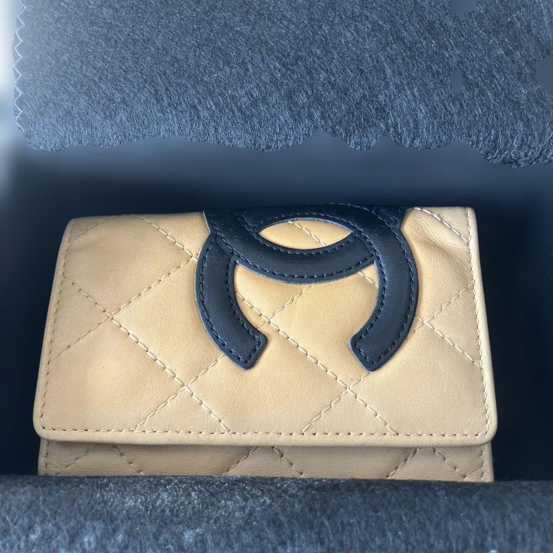 ［正規品］美品　CHANEL カンボン　キーケース　　シリアルシール付き