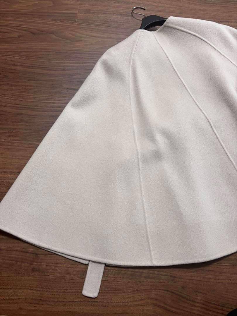 ANAYI シャルムビーバーケープコート　ウール ポンチョ ベージュ　36