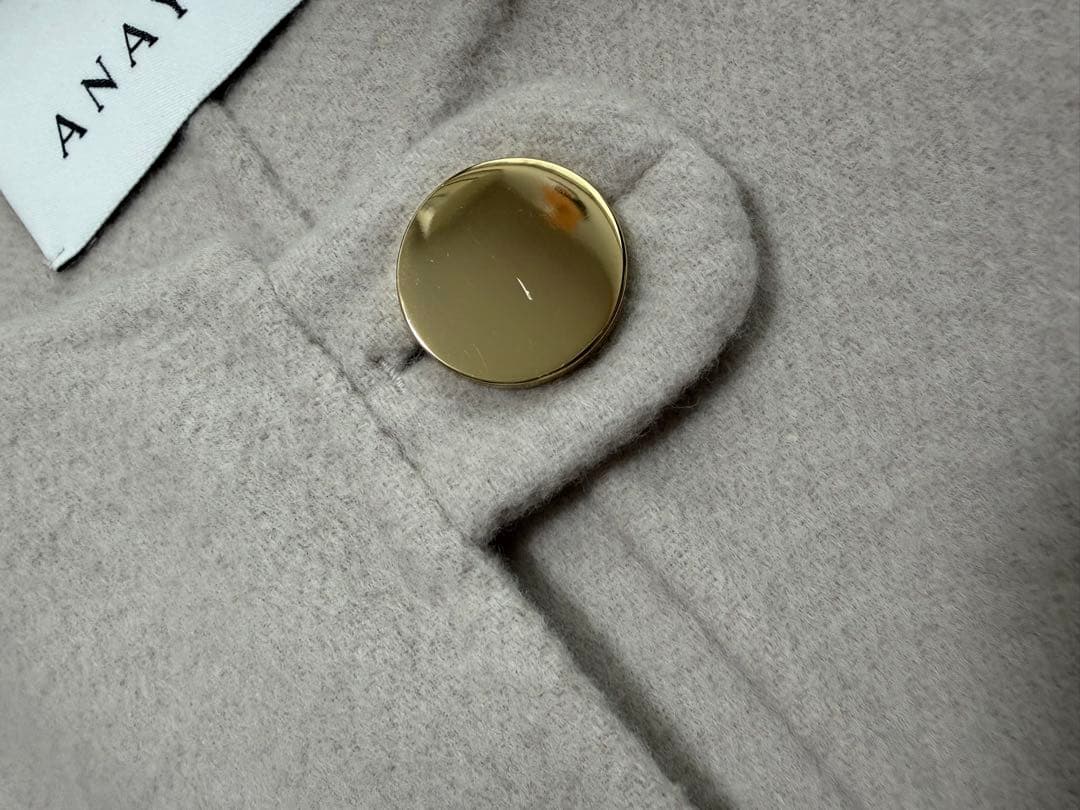 ANAYI シャルムビーバーケープコート　ウール ポンチョ ベージュ　36