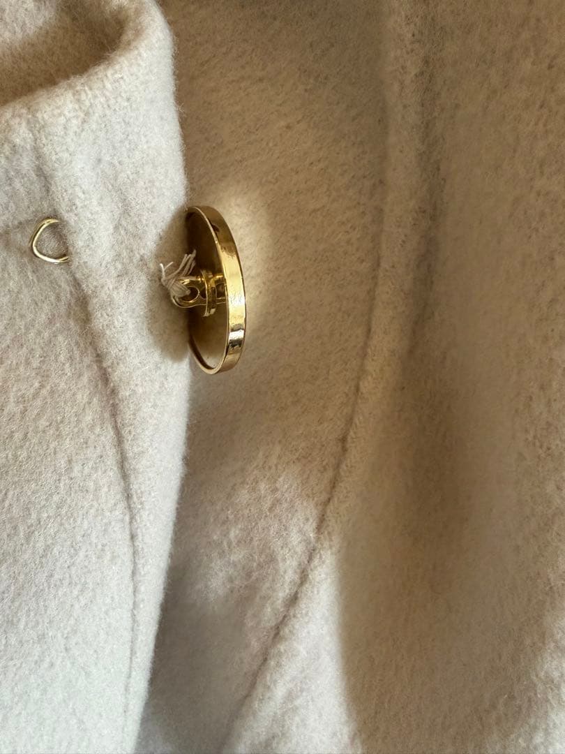 ANAYI シャルムビーバーケープコート　ウール ポンチョ ベージュ　36