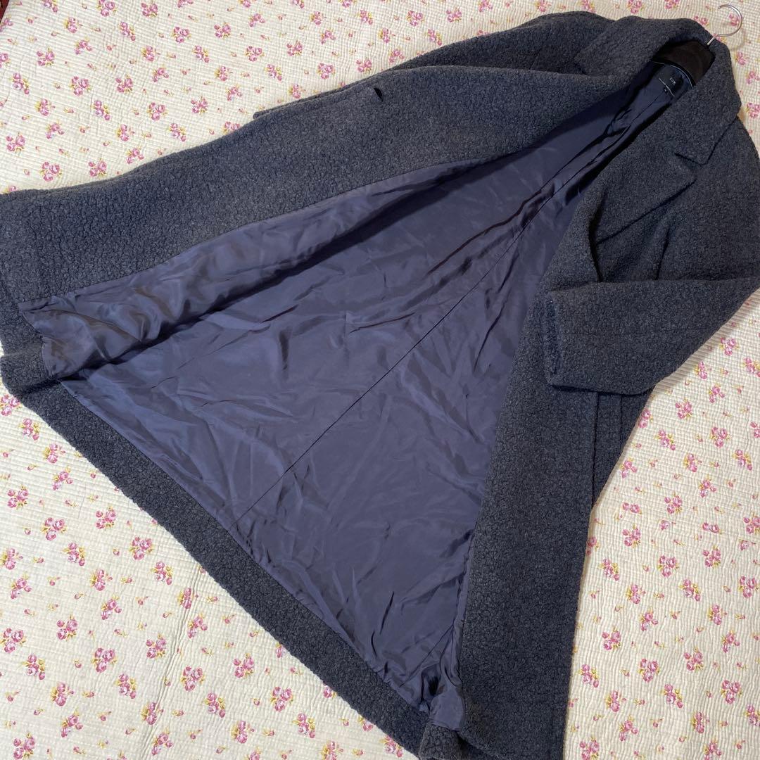 23区 ロングコート 38 ボアコート オーバーコート グレー DMW