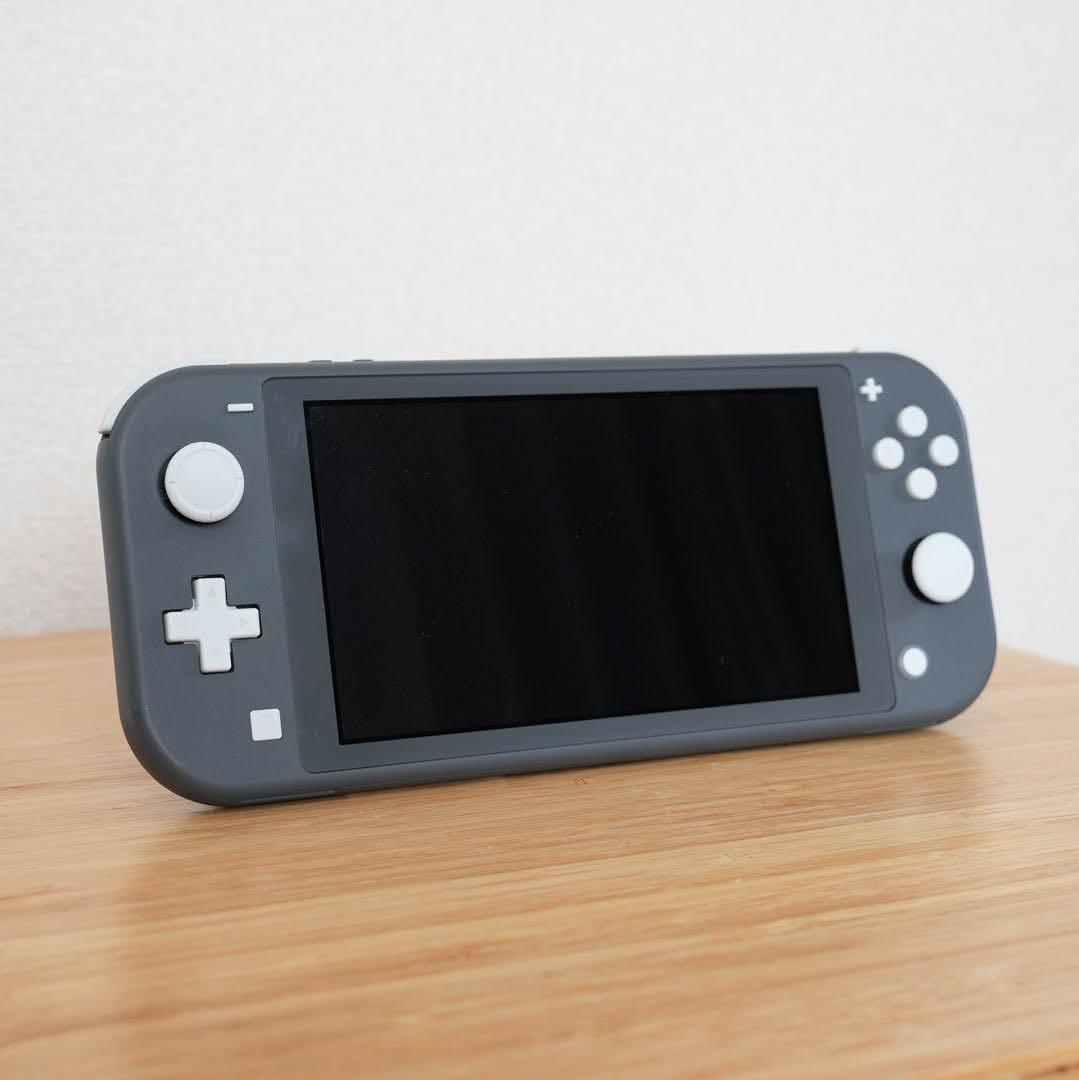 nintendo switchライト本体　グレー　スイッチ