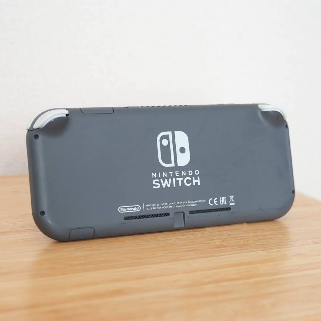 nintendo switchライト本体　グレー　スイッチ