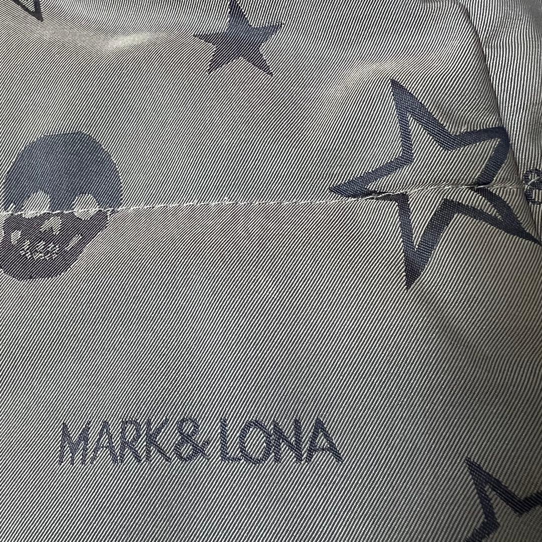 マークアンドロナ レディース ゴルフウェア 中綿 スカート スター柄 グレー S