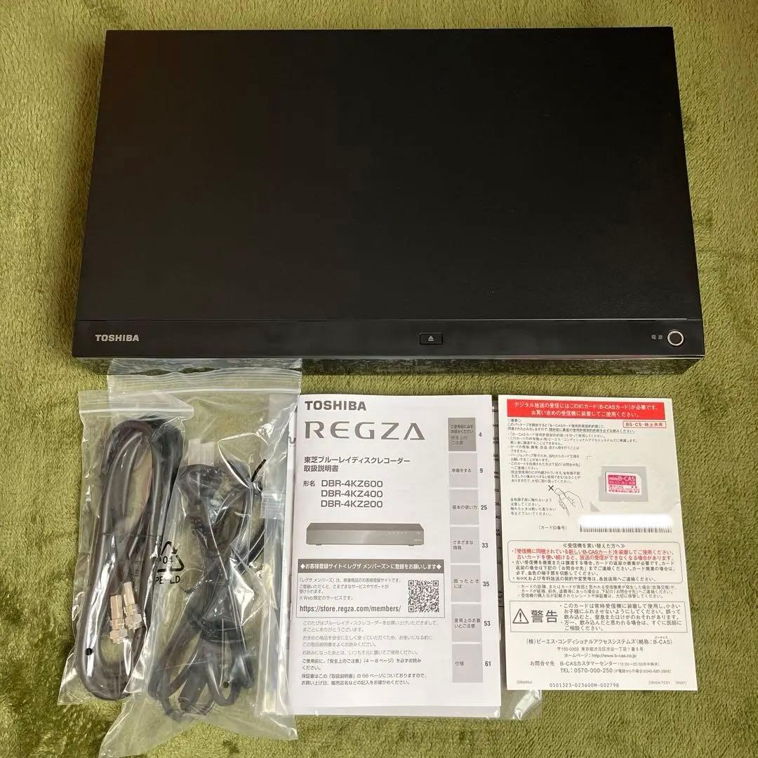 東芝 REGZA ブルーレイレコーダー DBR-4KZ400