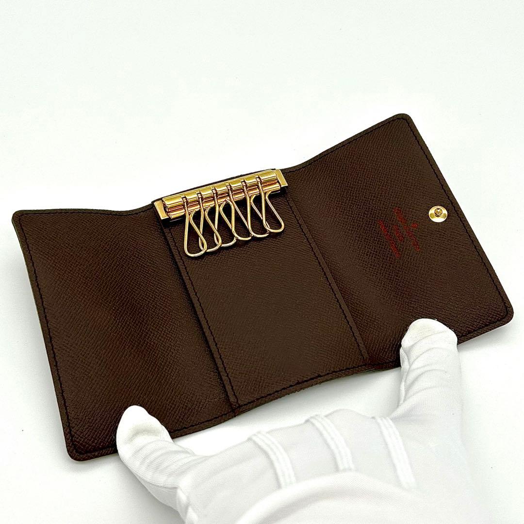 【極美品・付属品有り】ルイヴィトン ダミエ ミュルティクレ6 キーケース