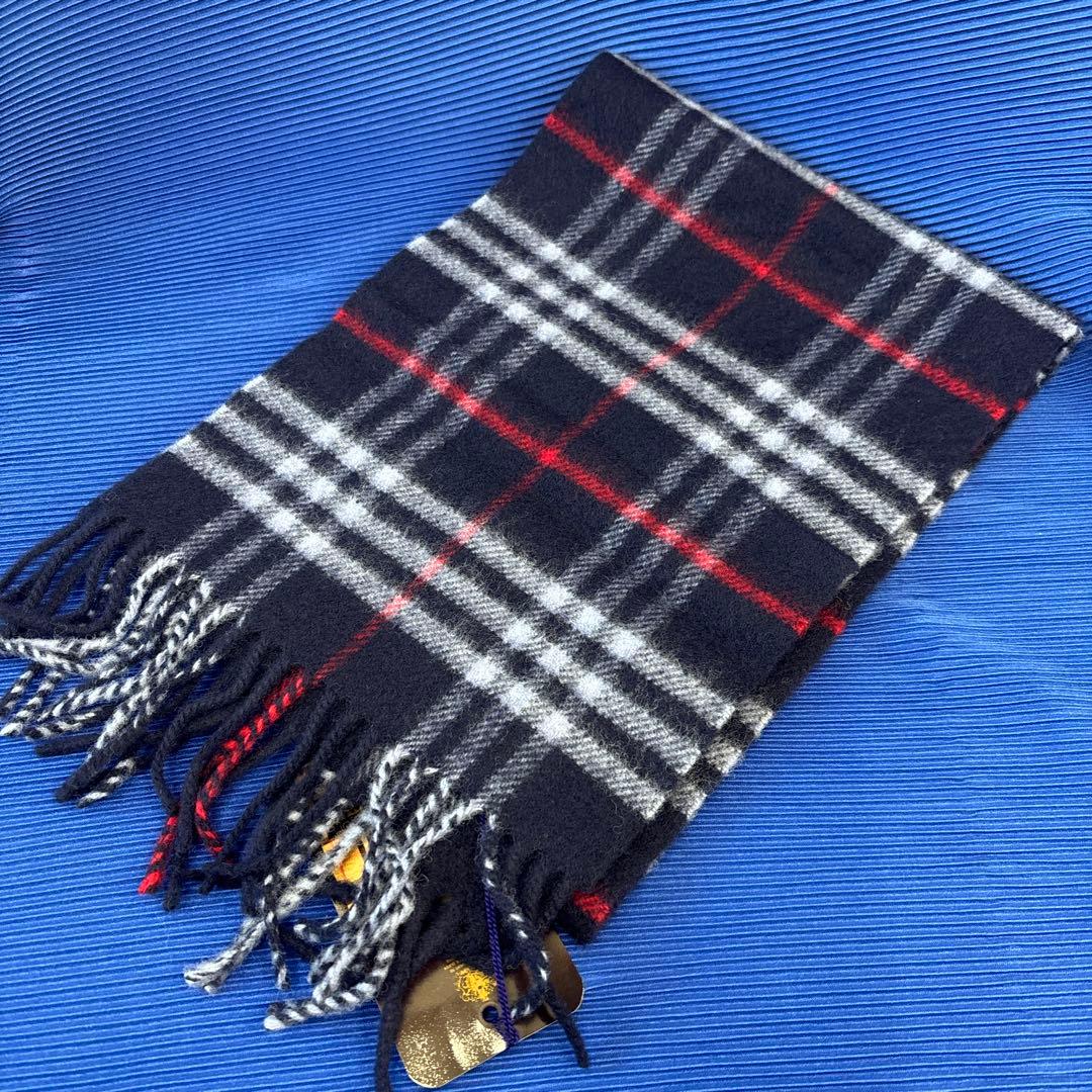 未使用自宅保管タグ付Burberrys レディースネイビー系 ノバチェック柄